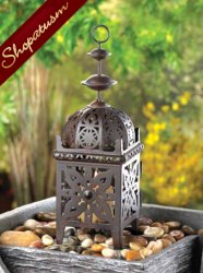 Thumbnail of 10 Black Small Wedding Moroccan Candle Lanterns Centerpieces