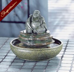 Thumbnail of Buddha Figurine Feng Shui Sanctuary Table Fountain