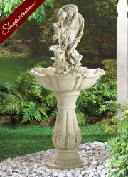 Thumbnail of Fairy Statue Pedestal Indoor Outdoor Garden Fountain