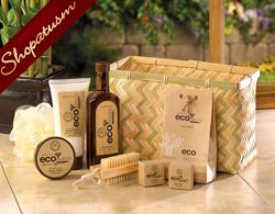Thumbnail of Bamboo Sugarcane Eco Nomy Bath Deluxe Gift Basket