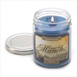 Thumbnail of Good Karma Unexpected Miracles Blue Scented Jar Soy Blend Candle