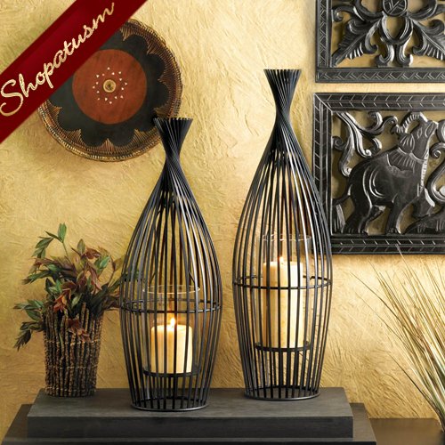 12 Candle Holders Exotic Large Wire Vase Decorative Centerpieces