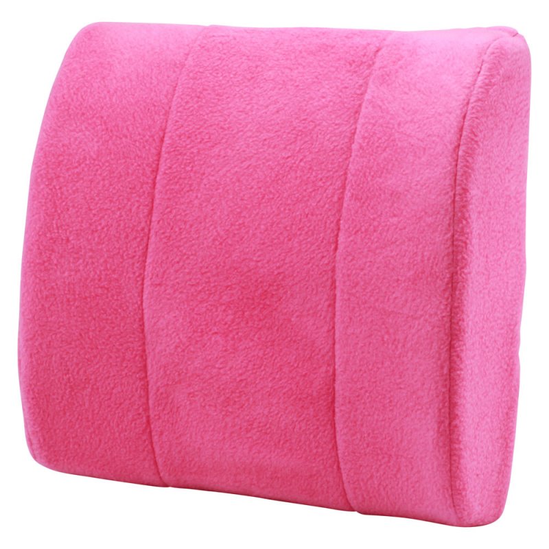Pink Lower Back Massage Cushion Pillow 2 Speeds