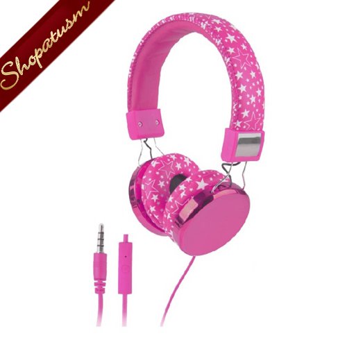 Padded Headphones Star Pink