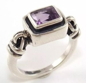 Details about   Silpada Sterling Silver Misty Morning Amethyst Ring size 7 R1158 purple lavendar