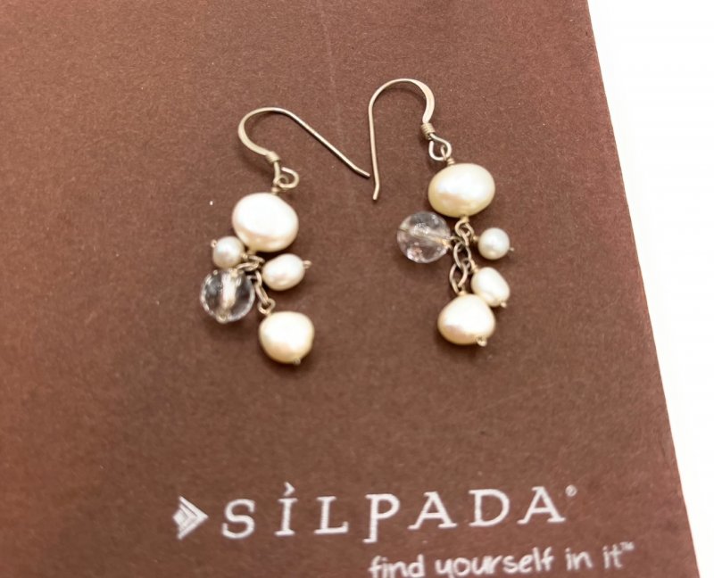 Silpada clearance pearl earrings