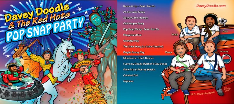 Image 0 of Pop Snap Party Album CD by Davey Doodle & the Red Hots