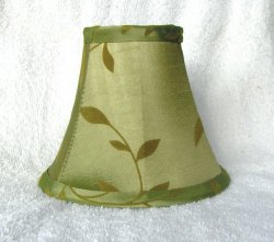 Thumbnail of SAGE w/ FELT LEAVES Mini Chandelier Lamp Shade