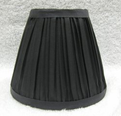 Thumbnail of BLACK PLEATED Chandelier Lamp Shade