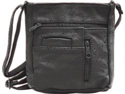 Thumbnail of Genuine Leather Shoulder Bag/Handbag #3011 BLACK