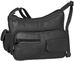 Thumbnail of Leather Shoulder Bag,Purse,Handbag 3001 Black
