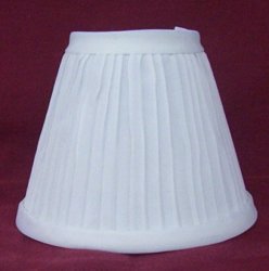Thumbnail of WHITE PLEATED Chandelier Lamp Shade