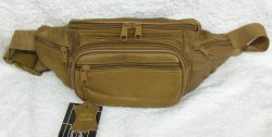 Thumbnail of Genuine Lambskin Leather Fanny Pack - #3078 Brown