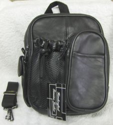Thumbnail of Genuine Leather Shoulder Bag / Handbag - #3085 BLACK
