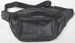 Thumbnail of Genuine Leather Black Fanny Pack #5