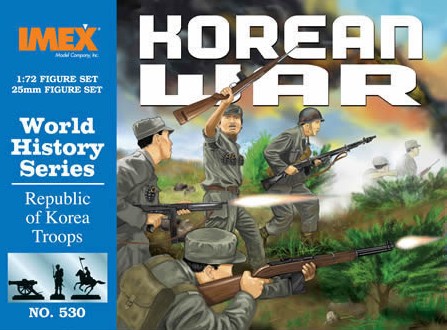 Imex 1/72 Korean War Republic Of Korea Troops Plastic Figures Set No. 530