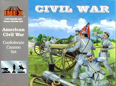 Imex 1/32 ACW Confederate 6 Lb. Plastic Cannon Set No. 779