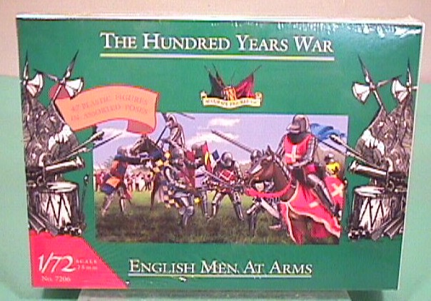 Imex 1/72 HYW Medieval Plastic English Men At Arms Figures Boxed Set