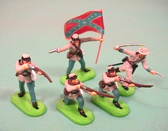 Britains Detail ACW Plastic Confederate Infantry Figures Set