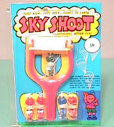 Vintage Plastic Toy Soldiers SKY SHOOT PARATROOPERS Set MOC