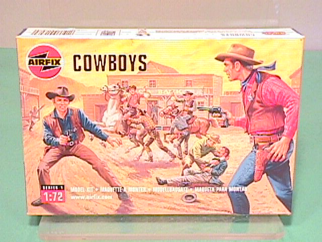 Airfix 1/72nd Scale Western Cowboys Plastic Figures Set