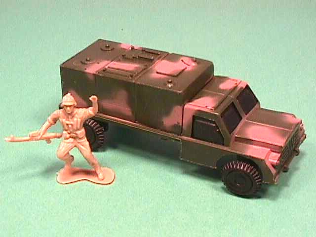 Army Green Camo Plastic Supply Truck