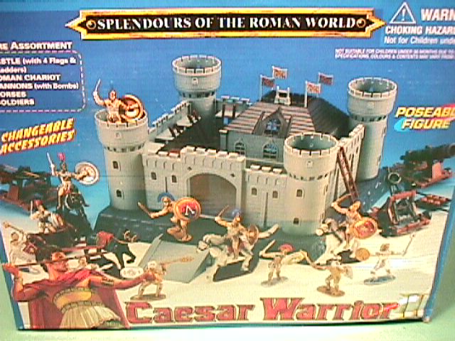 Ancient Caesar Warrior Plastic Castle And Warriors Playset