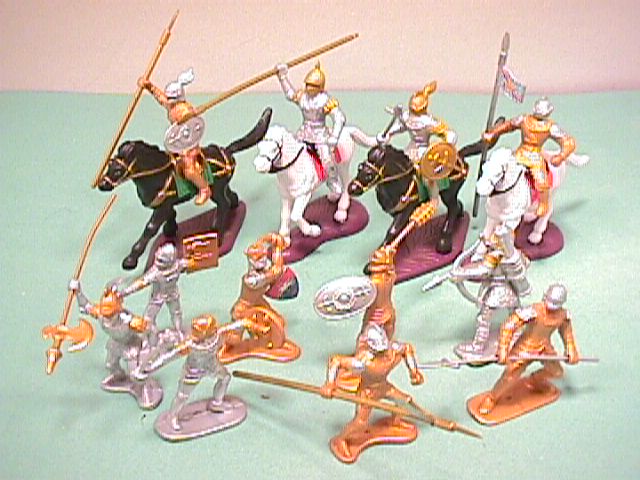 Medieval Russian Knights Plastic Figures Set No. 36