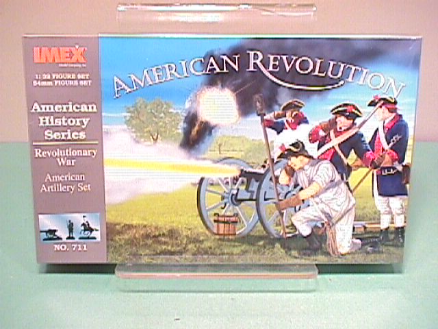 Imex 1/32nd Scale British Rev War American Artillery Plastic Soldier Set No.711