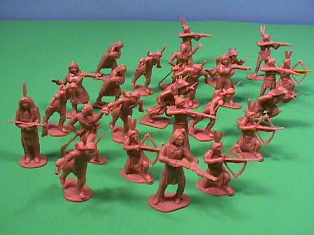 BMC Plastic Little Bighorn Indians Set