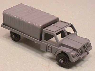 Grey Plastic Army Troop Truck