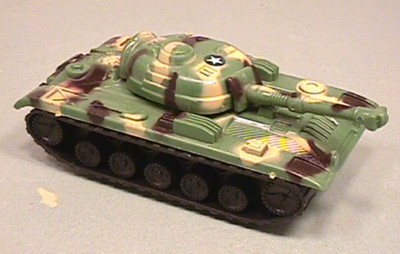 Green Camo Hard Plastic Army Tank