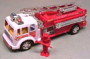 Hard Plastic Red Fire Truck