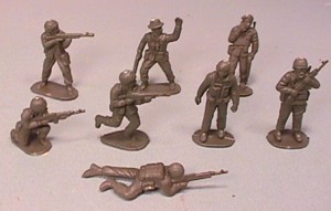 Fishel Style Green Plastic Modern Army Soldiers Set