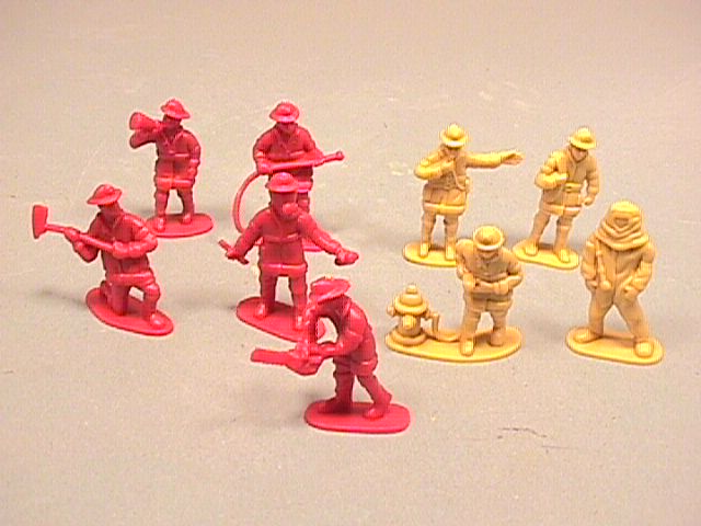 Fire Fighters Set Of 48 Plastic Figures