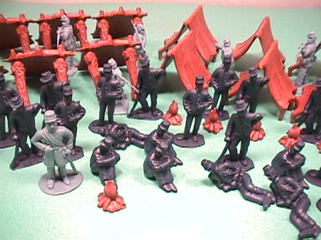 ACW Plastic Union Prisoners/Confederate Andersonville Prison Soldiers Set