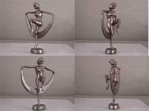 Silken Dancer Female Resin Sculpture