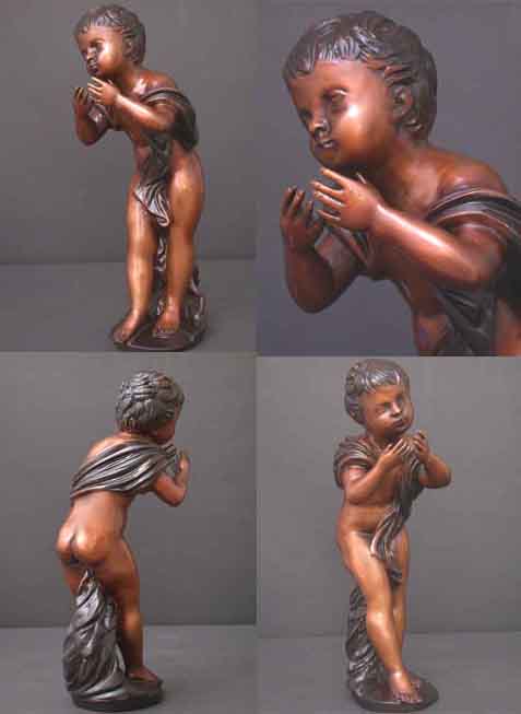 Spitting Baby Bronze Fountain Sculpture