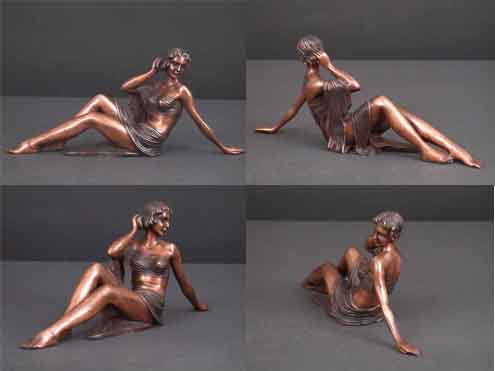 Dreaming Female Bronze Sculpture