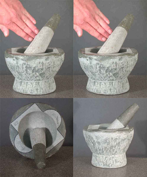 Mortar & Pestle Marble Pottery