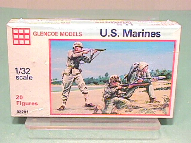 Marx Plastic Recast World War II Set of 20 U.S. Marines