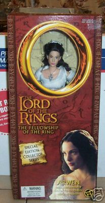 Toybiz LOTR ARWEN 12 inch doll White Dress RED BOX VERY LIMITED