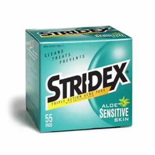 Stridex Sensitive Skin mild Pads 55