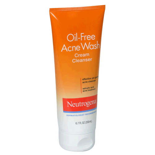Image 0 of Neutrogena Oil Free Acne Wash Clean Cream 6.7 Oz