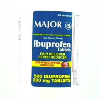 Image 0 of Ibuprofen 200 mg Pain Reliever Brown Tablets 500