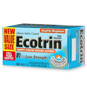 Ecotrin Adult 81 mg Low Strength Tablets 365