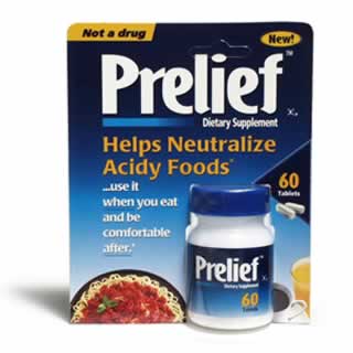 Prelief Dietary Supplement Acid Relief Tablets 60