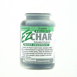 Image 0 of Ez-Char Pellets Activated Charcoal Poison Absorbent 25 Gm