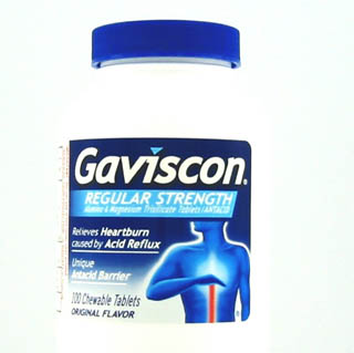 Image 0 of Gaviscon Regular Strength Antacid Tablets 100