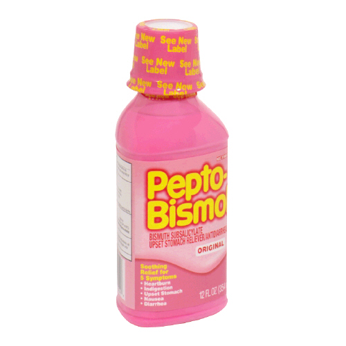 Pepto-Bismol Upset Stomach Reliever Original Liquid 12 Oz